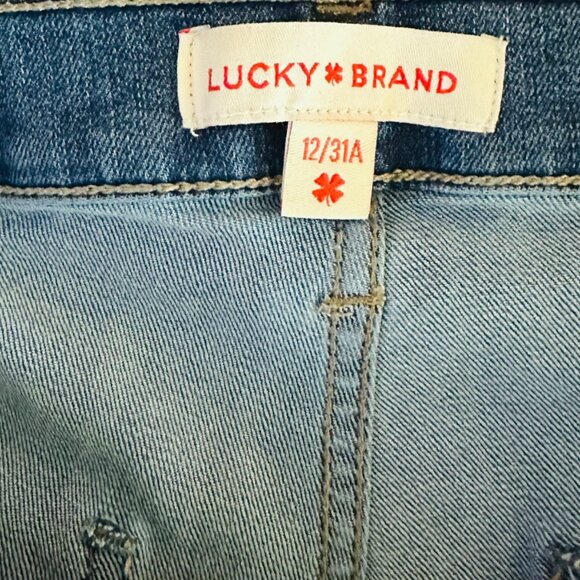 Lucky Brand Women's Size 12 Stevie High Rise Flare Blue Jeans 30 in Inseam - Picture 5 of 7